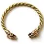 LynnAround Bronze Norse Viking Fenrir Wolf Head Twisted Cable Bangle Cuff Bracelet Arm Ring Pagan Jewelry LynnAround Bronze Norse Viking Fenrir Wolf Head Twisted Cable Bangle Cuff Bracelet Arm Ring Pagan Jewelry