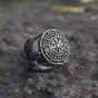 SanLan Vegvisir Ring Triskele Ring Norse Viking Ring Magic Compass Viking Jewel Iceland Runic Compass Futhark Runes Stave Nordic Jewelry SanLan Vegvisir Ring Triskele Ring Norse Viking Ring Magic Compass Viking Jewel Iceland Runic Compass Futhark Runes Stave Nordic Jewelry