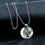 Uloveido Stainless Steel Tree of Life Pendant Mustard Seed Necklaces Bead Chain Christain Jewelry Gifts for Family Members Y765