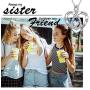 DAOSHANG 925 Sterling Silver Always My Sister Forever My Friend Infinity Heart Pendant Necklace for Women Friendship Gift