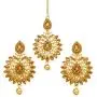 Bindhani Indian Style Bollywood Jewellery Hair Accessories Maang Tika Headpiece Bridal Bridesmaid Wedding Traditional Bahubali Gold Plated Chandbali Kundan Earrings Mang Tikka Jewelry For Women Bindhani Indian Style Bollywood Jewellery Hair Accessories Maang Tika Headpiece Bridal Bridesmaid Wedding Traditional Bahubali Gold Plated Chandbali Kundan Earrings Mang Tikka Jewelry For Women
