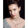 EVEVIC Stainless Steel Butterfly Necklace Earrings Set for Women 14K Gold Plated Hypoallergenic Jewelry Sets