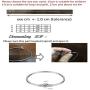 JMQJewelry Lucky Beads Women Girls European Jewelry Circle Charms for Bracelet Stainless Steel Snake Chain 14.5 16.5 18.5 20.5 cm