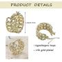 Chunky Huggie Hoop Earrings For Women Chain Braided Small Chunky Gold Hoop Earrings 14k Gold Plated Link Mesh Delicate Hypoallergenic Open Hoops Earrings Jewelry Gift