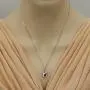 Sterling Silver Tulip Pendant Necklace available in various colored stones Sterling Silver Tulip Pendant Necklace available in various colored stones