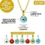 MIZZE Made for Luck 925 Sterling Silver 7 MM Round Glass Evil Eye Charm (Pendant Only) - 7 Colors to Choose Men Women MIZZE Made for Luck 925 Sterling Silver 7 MM Round Glass Evil Eye Charm (Pendant Only) - 7 Colors to Choose Men Women
