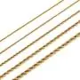 MEMGIFT 18K Real Gold Plated Rope Choker Chain Necklaces for Women Men Boys Teen Girls 2MM 2.5MM 3MM 4MM 5MM 16-28 Inches Chain Simple Fashion Trendy Jewelry Gifts for Mom Dad Sister Daughter Son