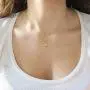Memorjew Gold Initial Lock Necklaces for Women, 14K Gold Plated Cubic Zirconia Dainty Initial Heart Padlock Pendant Necklace for Women Teen Girls Jewelry Gifts
