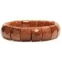 Amandastone Genuine Semi Precious 15mm Square Grain Faceted Beaded Stretchable Bracelet 7.5 Inch Amandastone Genuine Semi Precious 15mm Square Grain Faceted Beaded Stretchable Bracelet 7.5 Inch