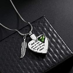 Heart Urn Necklace for Ashes Stainless Steel Cremation Jewelry for Ashes Keepsake Necklaces …