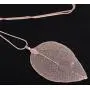 COLORFUL BLING Long Leaves Pendant Necklace Handmade Boho Leaf Sweater Chain COLORFUL BLING Long Leaves Pendant Necklace Handmade Boho Leaf Sweater Chain