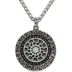 Sun Wheel Black Sun Kolovrat Pagan Amulet Slavic Symbol Warrior Talisman Necklace Handcrafted Norse Jewelry