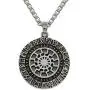 Sun Wheel Black Sun Kolovrat Pagan Amulet Slavic Symbol Warrior Talisman Necklace Handcrafted Norse Jewelry