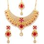Touchstone Indian Bollywood Handcrafted Traditional Royal Mughal Kundan Polki Meenakari Enamel Colorful Wedding Designer Jewelry Long Necklace Set in Gold and Silver Tone for Women.
