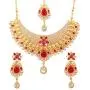 Touchstone Indian Bollywood Handcrafted Traditional Royal Mughal Kundan Polki Meenakari Enamel Colorful Wedding Designer Jewelry Long Necklace Set in Gold and Silver Tone for Women.