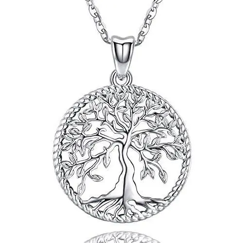 Odinstone Tree of Life Necklace, Sterling Silver Pendant for Women Girls, Best Jewelry Gifts for Mom/Wife/Grandma/Girlfriend(with Fine Gift Box) Odinstone Tree of Life Necklace, Sterling Silver Pendant for Women Girls, Best Jewelry Gifts for Mom/Wife/Grandma/Girlfriend(with Fine Gift Box)