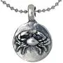 Jewelry Astrology Zodiac sign Cancer Crab (Jun 21-Jul 22) Amulet Charm Medallion Silver pewter pendant necklace w Silver Ball Chain Jewelry Astrology Zodiac sign Cancer Crab (Jun 21-Jul 22) Amulet Charm Medallion Silver pewter pendant necklace w Silver Ball Chain