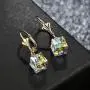 Swarovski Crystal Cube Drop Earrings for Women Leverback Dangle Earrings 14K Gold Plated Hypoallergenic Jewelry Swarovski Crystal Cube Drop Earrings for Women Leverback Dangle Earrings 14K Gold Plated Hypoallergenic Jewelry