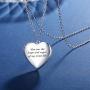 RLCCLR Love Heart Locket Necklace That Holds Pictures,Engraved I Love You to Infinity and Beyond