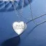 RLCCLR Love Heart Locket Necklace That Holds Pictures,Engraved I Love You to Infinity and Beyond