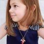 4pcs Pendant Necklaces for Kids Girls Unicorn Rainbow Mermaid Love Heart Starfish Conch Pendants Tiny Gold Plated Play Necklace Jewelry Party Favors Gifts for Little Girls Daughter