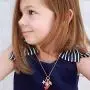 4pcs Pendant Necklaces for Kids Girls Unicorn Rainbow Mermaid Love Heart Starfish Conch Pendants Tiny Gold Plated Play Necklace Jewelry Party Favors Gifts for Little Girls Daughter