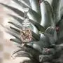 Honolulu Jewelry Company Sterling Silver with 14K Rose Gold Plated Trim Pineapple Necklace Pendant with 18'' Box Chain Honolulu Jewelry Company Sterling Silver with 14K Rose Gold Plated Trim Pineapple Necklace Pendant with 18'' Box Chain