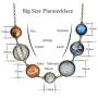 CHARMKING 7 Planet Necklace Sun Moon Galaxy Space Necklace Dangle Planets Solar System Charm Necklace for Women CHARMKING 7 Planet Necklace Sun Moon Galaxy Space Necklace Dangle Planets Solar System Charm Necklace for Women