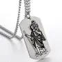ZJFHTD St Christopher Saint Michael Archangel Dog Tag Necklace Protect Us Religious Travelers Prayer-C13 ZJFHTD St Christopher Saint Michael Archangel Dog Tag Necklace Protect Us Religious Travelers Prayer-C13