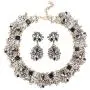 JOERICA Bib Statement Necklace for Women Chunky Choker Necklace and Earrings Set Rhinestone Vintage Fashion Necklace Costume Jewelry JOERICA Bib Statement Necklace for Women Chunky Choker Necklace and Earrings Set Rhinestone Vintage Fashion Necklace Costume Jewelry