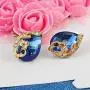 Fashion Design Peacock Crystal Unique Hypoallergenic Jewelry Set for Women 4 Pieces Sets Women Pendant Necklace Earrings Ring Birthday Gift for Girlfriend Bestfriend