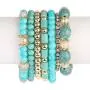 RIAH FASHION Multi Layer Bead Bracelet - Colorful Stacking Beaded Strand Stretch Cuff Statement Bangles Set RIAH FASHION Multi Layer Bead Bracelet - Colorful Stacking Beaded Strand Stretch Cuff Statement Bangles Set