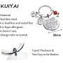 KUIYAI Beauty and The Beast Keychain Fairytale Jewelry Belle Rose Charm Keychain Inspirational Gifts Always Remember You’re Braver Than You Believe Keychain