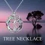 TOUPOP Mom Gifts for Mothers Day Sterling Silver Tree of Life Necklace with Circle Crystal Jewelry Gifts for Mom Women Wife Teen Girls Birthday Friend TOUPOP Mom Gifts for Mothers Day Sterling Silver Tree of Life Necklace with Circle Crystal Jewelry Gifts for Mom Women Wife Teen Girls Birthday Friend