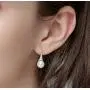 Freshwater Pearl Earrings Dangle Drop Sterling Silver Earrings 8-9mm Cultured Pearl Fine Jewelry for Women Girls
