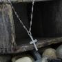 Montana Silversmiths Womens Rhinestone Cross Pendant Necklace - Nc746