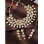Aheli Indian Bollywood Faux Kundan Necklace Earring Ethnic Jewelry Set for Women