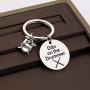 CENWA LBSBO Drummer Gift Drum Kit Gifts Dibs On The Drummer Musician Keychain Percussion Jewelry Drum Player Band Gifts