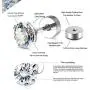 Adramata 7 Pairs 20G Cartilage Earring for Women Men Tragus Stud Earrings Shiny CZ 2-8MM