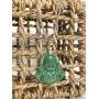 Laughing Buddha Green Jade Pendant Silver Necklace Rope Chain Genuine Certified Grade A Jadeite Jade Hand Crafted, Jade Necklace, 14k Laughing Jade Buddha necklace, Jade Medallion
