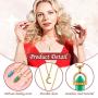 Yaomiao 8 Pieces Layered Crystal Moon Necklace Crescent Moon Choker with Healing Stone Pendant Pointed Hexagonal Healing Crystal Gemstone Necklaces for Women Girls
