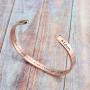 Joycuff Memorial Gift for Loss of Mom Dad Grandma Grandpa Son Sister Husband Brother Rose Gold Sympathy Bracelet Bereavement Cuff Remembrance Bangle