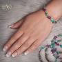 $80Tag Certified Navajo Native Turquoise AMETHYST Adjustable Wrap Bracelet 12739-1 Made By Loma Siiva $80Tag Certified Navajo Native Turquoise AMETHYST Adjustable Wrap Bracelet 12739-1 Made By Loma Siiva