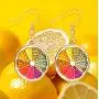 DAMLENG Charm Colorful Lemon Dangle Earrings Enamel Alloy Assorted Fruits Drop Earrings for Women Girls Statement Jewelry Gifts DAMLENG Charm Colorful Lemon Dangle Earrings Enamel Alloy Assorted Fruits Drop Earrings for Women Girls Statement Jewelry Gifts