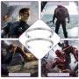 Avengers Inspire Gift I Am with You Till The End of The Line Puzzle Keychain Captain America Shield Charm Avengers Jewelry for Teens