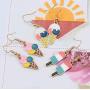 YINLIN Cute Colorful Ice Cream Pendant Necklace Sweet Food Jewelry