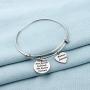 POTIY Aunt Bracelet Aunt Adjustable Bracelet Jewelry Aunt Gift Not Auntie by Blood But Auntie by Heart Birthday Gift for Auntie from Nephew Niece