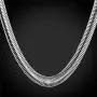 U7 Herringbone Chain Stainless Steel Flat Link Hypoallergenic Snake Chain Necklace 18-30 Inch, Silver Black Gold Color U7 Herringbone Chain Stainless Steel Flat Link Hypoallergenic Snake Chain Necklace 18-30 Inch, Silver Black Gold Color