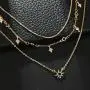 BERYUAN Gold Sun star Necklace For Woman Teens Trendy Necklaces Pendants Charms