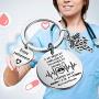 WSNANG Retirement Gift Nursing Keychain I M A Retired Nurse Keychain Enjoy Retirement Gift for Nurse RN NP LVN LPN BSN